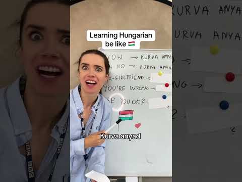 Learning Hungarian be like #shorts