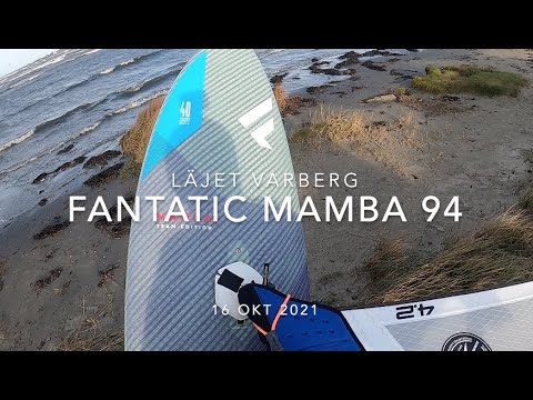 Windsurfing Fanatic Mamba 94 first session at Läjet