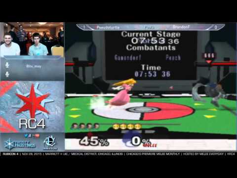 Rubicon 4 [11/28/15] - Pools: TW | Pseudoturtle (Ganondorf) vs. BrandonF (Falcon, Peach)