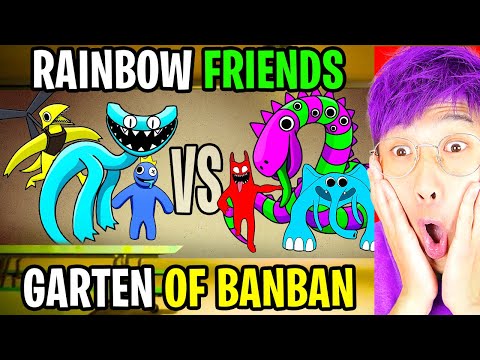 RAINBOW FRIENDS vs GARTEN OF BANBAN! (CRAZIEST ANIMATIONS EVER!)