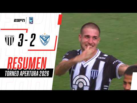 EL LOBO SE LO DIO VUELTA AL FORTÍN EN UN PARTIDAZO DEL APERTURA | Gimnasia (M) 3-2 Vélez | RESUMEN