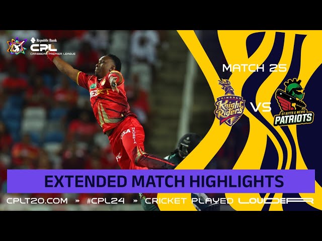 Extended Highlights | Trinbago Knight Riders vs St Kitts and Nevis Patriots | CPL 2024
