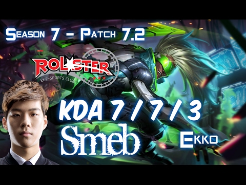 KT Smeb EKKO vs RIVEN Top - Patch 7.2 KR Ranked