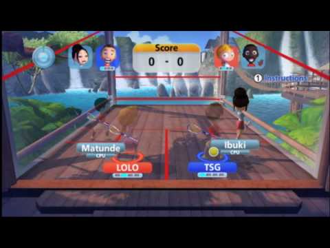 racket sports party wii game