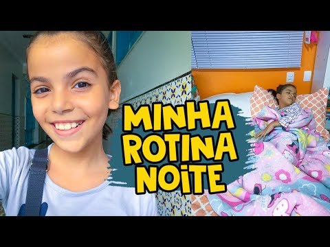 MINHA ROTINA DA NOITE - LILI NA PISCINA