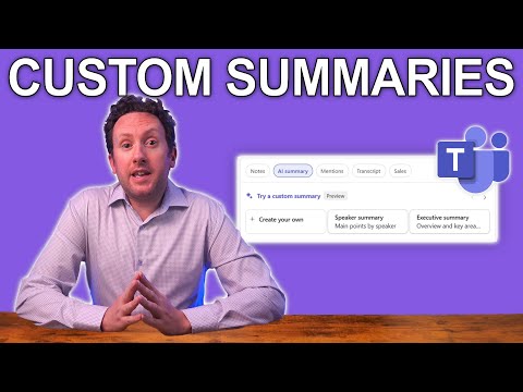 Copilot: Create Custom AI Summaries for Teams Meetings