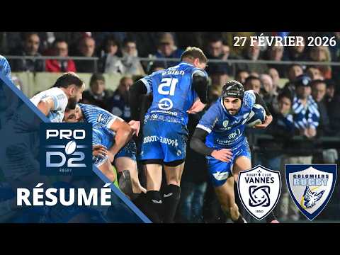 Pro D2: the summary of the clash of the LEADERS between Vannes and Colomiers!