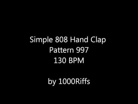 Simple 808 Hand Clap Pattern 997 : 130 BPM - Beats Per Minute