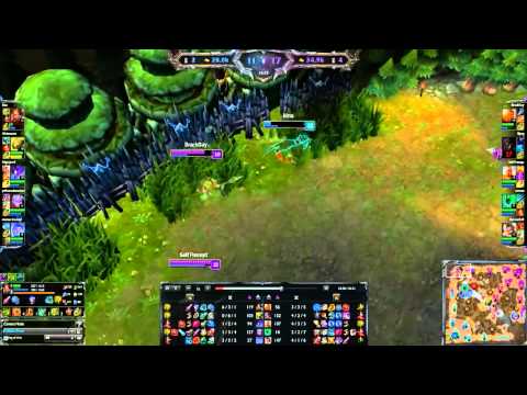LoL CLG Seraph(kina) vs TSM Bjergsen(Bjerg) Insane escape