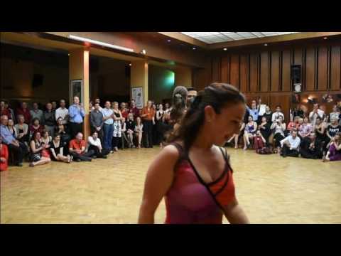  Andrea Serban  and  Sebastian Arce  are  dancing  to  "  Ilusion Azul  "  by  Alfredo De Angelis  in  2016