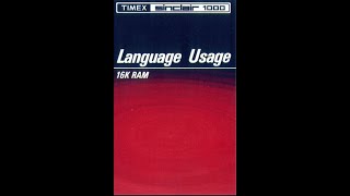 Language Usage (longplay) for the ZX81