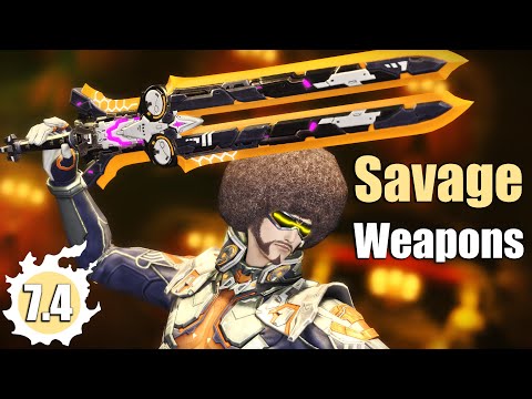 All NEW Grand Champion's SAVAGE Weapons & Armor Sets | Patch 7.4 | 4K/UHD