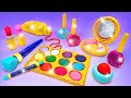 EASY! DIY Shiny Makeup Set - Craft Fun with Colorful Glitter Clay💄 💅