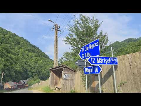 DJ 107T Măguri-Răcătău - Mărișel 12km Hyperlapse. 27 iulie 2021