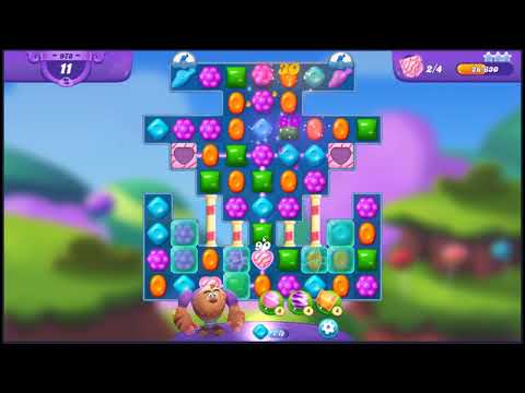 Candy Crush Friends Saga Level 978 - NO BOOSTERS 👩‍👧‍👦 | SKILLGAMING ✔️