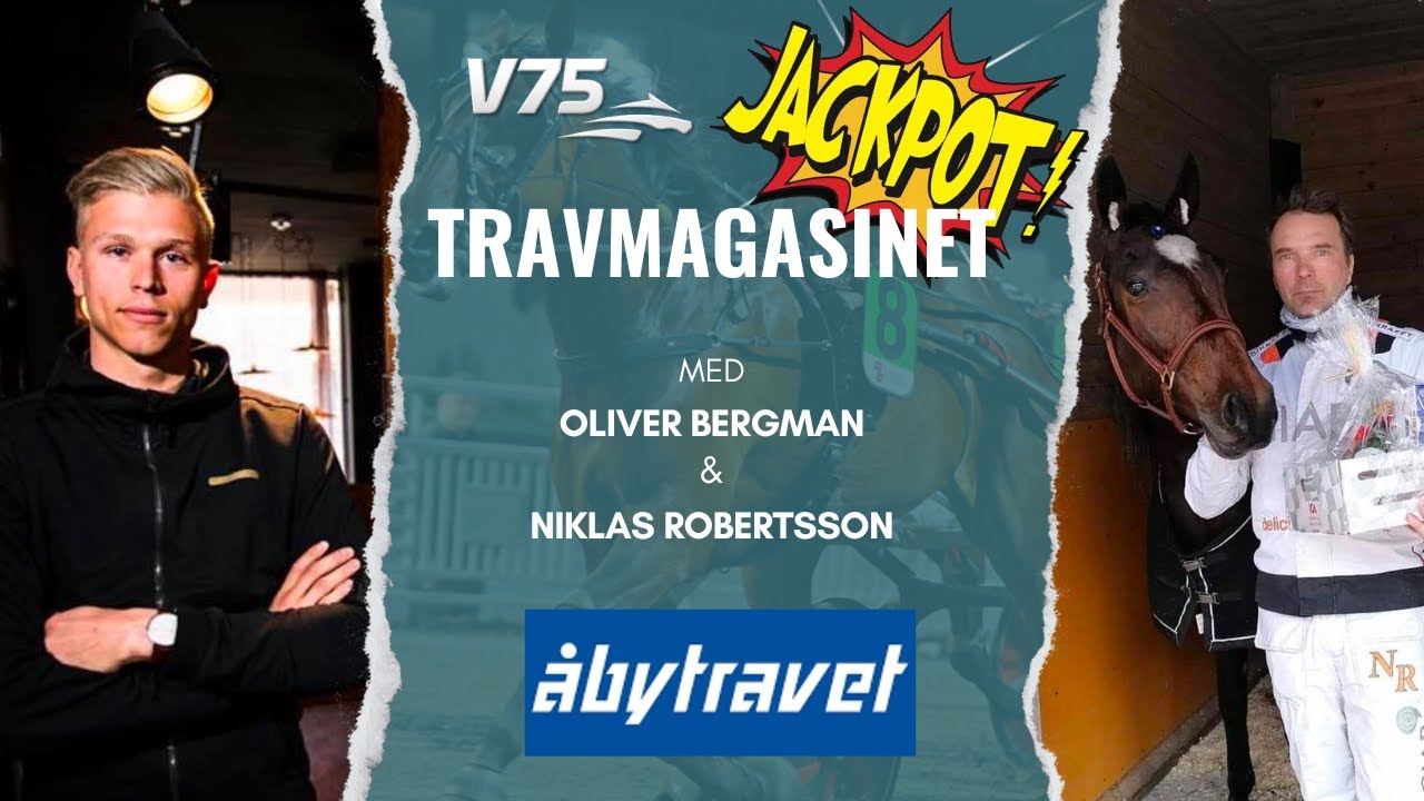 [Avsnitt 123] V75 Tips Åby 15/2 ∣ JACKPOT ∣ Travmagasinet med Bergman & Robertsson.