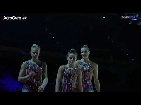 GBR Senior Women's Group Dynamic Final - Acrobatic European Championships 2021