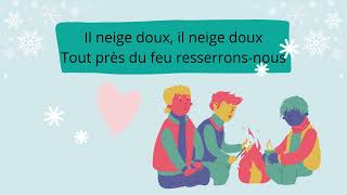 Flocon, papillon || Chansons d'hiver ❄️ pour enfants ☃️ || Paroles et illustrations