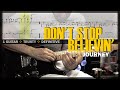 Don't Stop Believin | Guitar Cover Tab | Guitar Solo Lesson | Backing Track with Vocals 🎸 JOURNEY