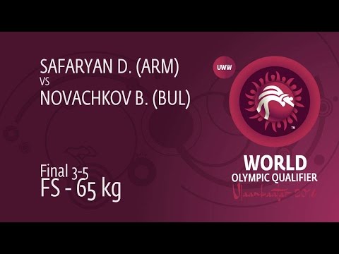 BRONZE FS - 65 kg: B. NOVACHKOV (BUL) df. D. SAFARYAN (ARM) by TF, 11-0