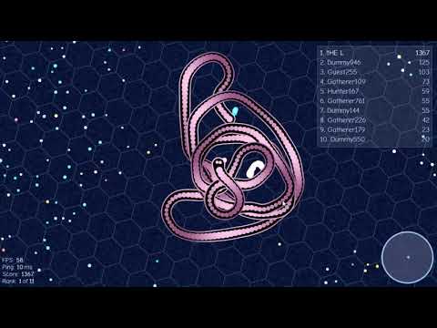 対戦ヘビゲーム【ガルパーio (Gulper.io)】 ｜ 無料ブラウザゲーム｜アクションゲームの庵