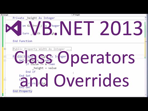 VB.NET 2013: Classes - Operators and Method Overriding