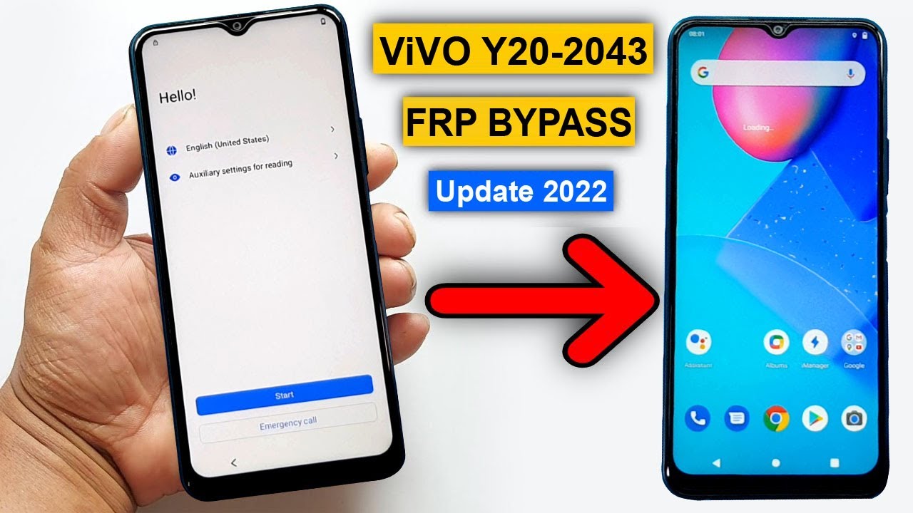 𝐕𝐈𝐕𝐎 Y20 2021 FRP Bypass (Without Pc) 𝐕𝐈𝐕𝐎 V2043 Google Lock Bypass | Vivo Y20 Google Account Remove