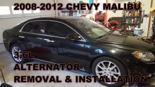 Chevy Malibu Alternator Replacement 2008 - 2012