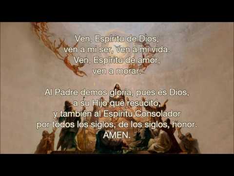Ven, Espíritu Santo Creador a visitar nuestro corazón