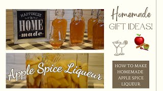 Apple Spice Liqueur | Homemade Gift Ideas! | Simply Delicious Homemade Liqueur to Enjoy or Share!