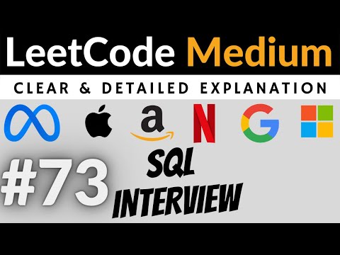 LeetCode Medium 2041 Interview SQL Question with Detailed Explanation