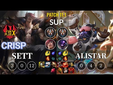 FPX Crisp Sett vs Alistar Sup - KR Patch 11.1