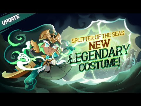 Stormbringer Cookie's new ⚡ Legendary Costume, Splitter of the Seas is here!