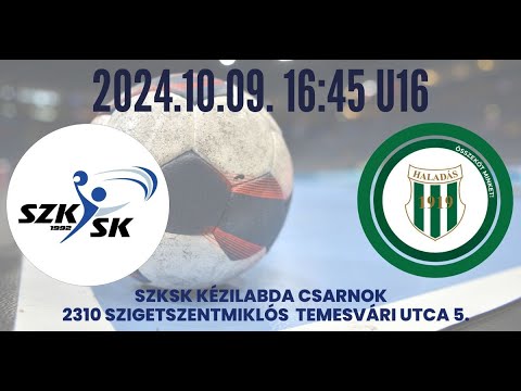 SZKSK U16 - HVSE Szombathely  - utánpótlás bajnoki mérkőzés - ÉLŐ Közvetítés