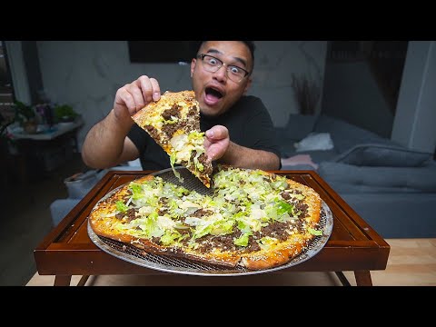 BIG MAC PIZZA Recipe - MUKBANG