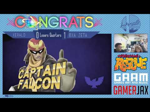 Jax Smash Weekly 2/2 - Xerald(Cpt.Falcon) Vs Zeta(ZSS/Bayonetta) - Wii U Losers Quarters