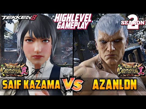 T8 INSANE Match – SAIF KAZAMA (JUN) vs AZANLDN (Bryan) – Tekken 8 High Level Gameplay
