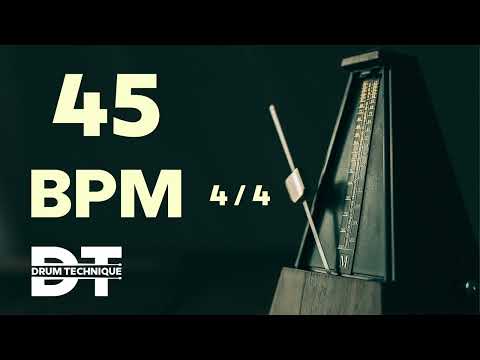 45 BPM ONLINE METRONOME 4/4 cowbell sound #meditation #relaxing #study