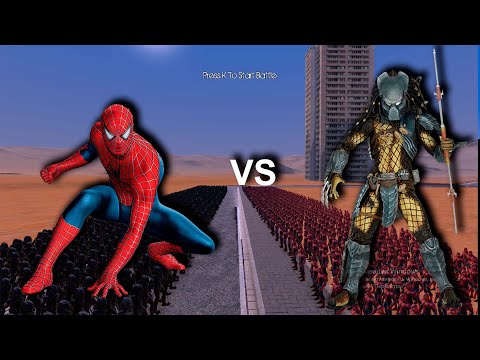 10,000 SPIDER MAN vs 10,000 PREDATOR / UEBS