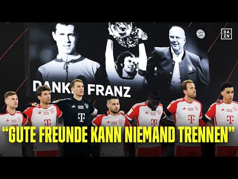 Danke, Franz! Gänsehaut - besondere Einlaufmusik & eine außergewöhnliche Schweigeminute.