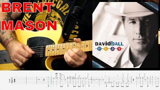 Video thumbnail for Brent Mason Solo - David Ball - Lonely Town (EASY Country Guitar TAB) by Levi Clay