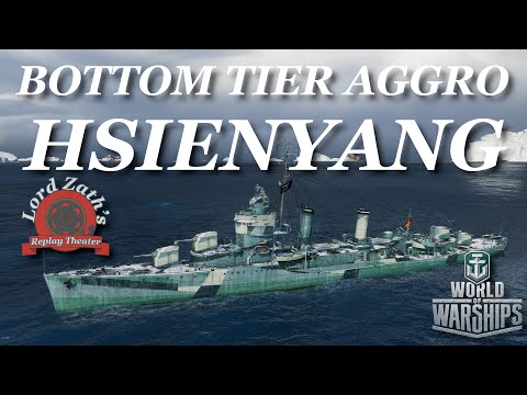 Aggressive Bottom Tier - Hsienyang Tier 8 Pan Asian DD Islands of Ice Arms Race World of Warships