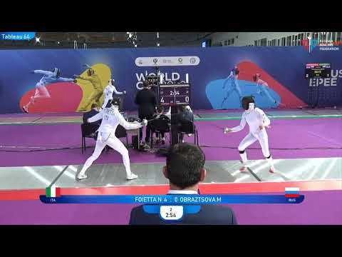 Sirius Epee 2022, WE Ind T64 Obraztsova RUS - Foietta ITA