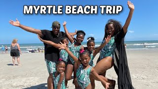 Travel Vlog: Family trip to Myrtle Beach|Dunes Village Resort🐠🩱| WATERPARK💦|Doves Nest