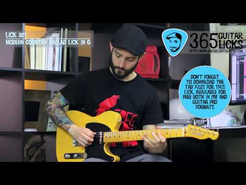 Lick 327/365 - Modern Country Ballad Lick in G | 365 Guitar Licks Project