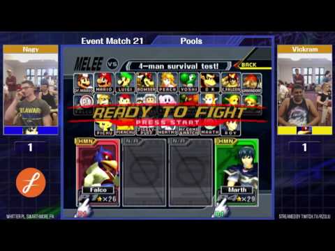 Event Match 21: Nagy (Marth) vs Vickram (Falco) - Pools