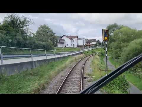 Führerstandmitfahrt. Cham - Lam. Bü-sichern mit Pistole. Bü 0 mit Automatik HET. Rückfallweichen.
