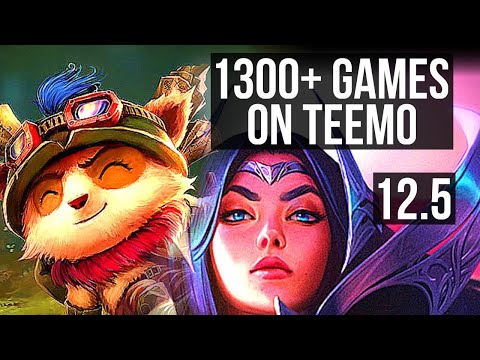 TEEMO vs IRELIA (TOP) | Rank 1 Teemo, 1300+ games, 6 solo kills, 1.5M mastery | NA Challenger | 12.5