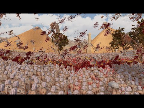 4,000 Golden Knights vs 2 Million Egyptian Spearmen Ultimate Epic Battle Simulator 2
