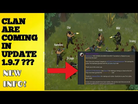 CLANS are coming in update 1.9.7 ?? New info ,Last day on Earth Zombie Survival